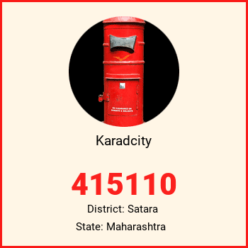 Karadcity pin code, district Satara in Maharashtra