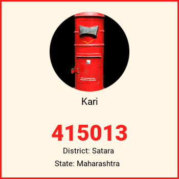 Kari pin code, district Satara in Maharashtra