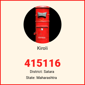 Kiroli pin code, district Satara in Maharashtra