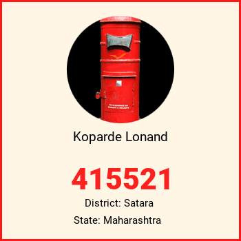 Koparde Lonand pin code, district Satara in Maharashtra