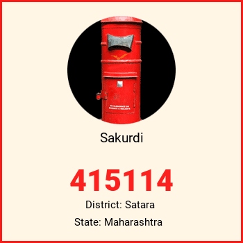 Sakurdi pin code, district Satara in Maharashtra