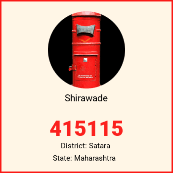 Shirawade pin code, district Satara in Maharashtra
