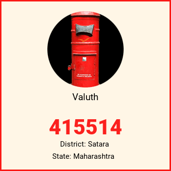 Valuth pin code, district Satara in Maharashtra