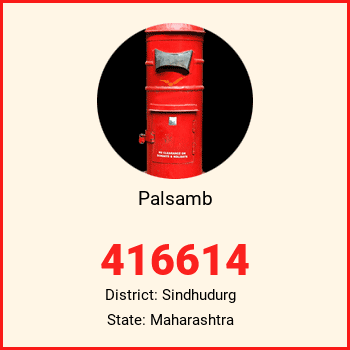 Palsamb pin code, district Sindhudurg in Maharashtra