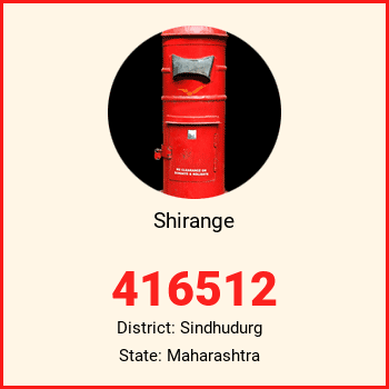 Shirange pin code, district Sindhudurg in Maharashtra