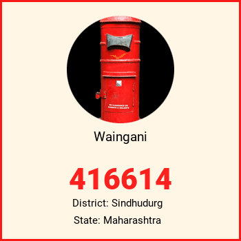 Waingani pin code, district Sindhudurg in Maharashtra