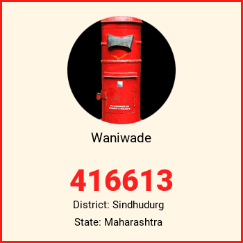Waniwade pin code, district Sindhudurg in Maharashtra