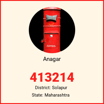 Anagar pin code, district Solapur in Maharashtra