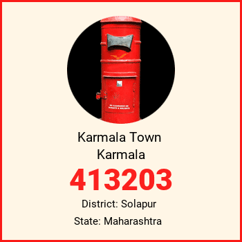 Karmala Town  Karmala pin code, district Solapur in Maharashtra