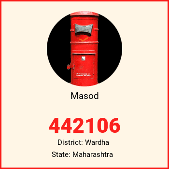Masod pin code, district Wardha in Maharashtra