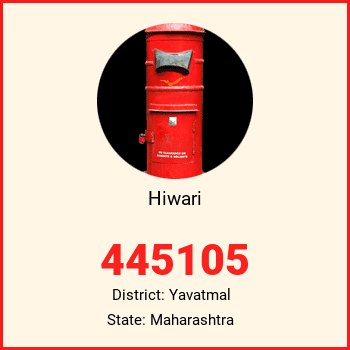 Hiwari pin code, district Yavatmal in Maharashtra