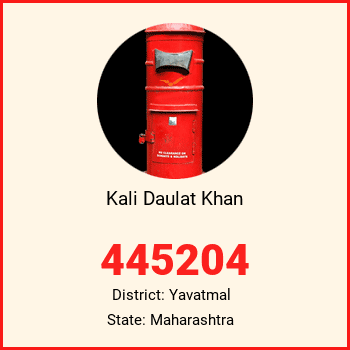 Kali Daulat Khan pin code, district Yavatmal in Maharashtra