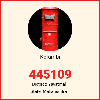 Kolambi pin code, district Yavatmal in Maharashtra