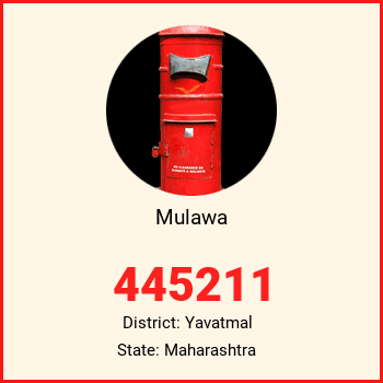 Mulawa pin code, district Yavatmal in Maharashtra