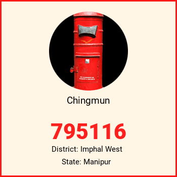 Chingmun pin code, district Imphal West in Manipur