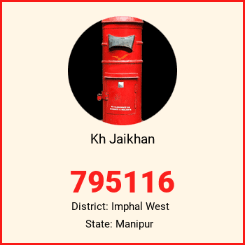 Kh Jaikhan pin code, district Imphal West in Manipur