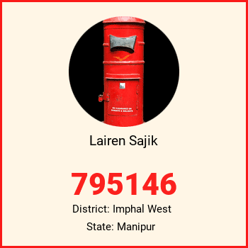 Lairen Sajik pin code, district Imphal West in Manipur