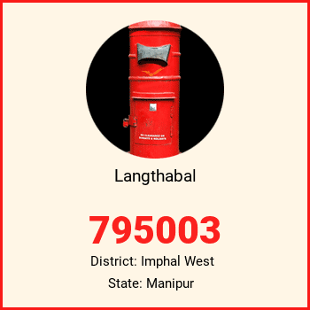Langthabal pin code, district Imphal West in Manipur