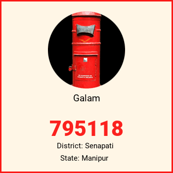 Galam pin code, district Senapati in Manipur