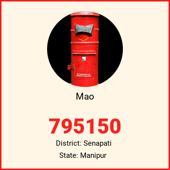 Mao pin code, district Senapati in Manipur