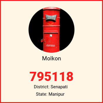 Molkon pin code, district Senapati in Manipur