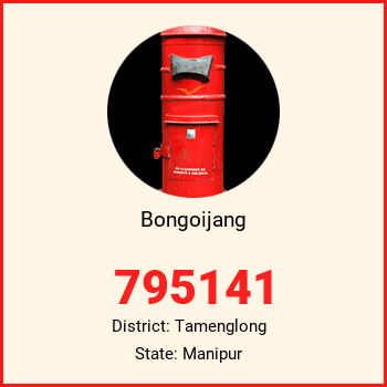 Bongoijang pin code, district Tamenglong in Manipur