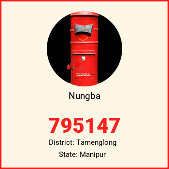 Nungba pin code, district Tamenglong in Manipur