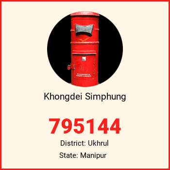 Khongdei Simphung pin code, district Ukhrul in Manipur