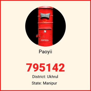 Paoyii pin code, district Ukhrul in Manipur