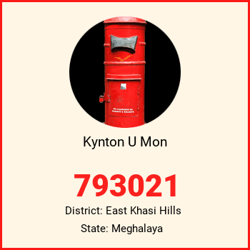 Kynton U Mon pin code, district East Khasi Hills in Meghalaya