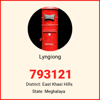 Lyngiong pin code, district East Khasi Hills in Meghalaya