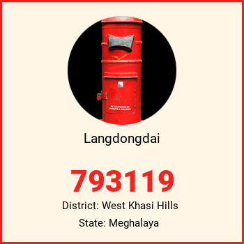 Langdongdai pin code, district West Khasi Hills in Meghalaya