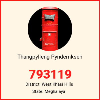 Thangpylleng Pyndemkseh pin code, district West Khasi Hills in Meghalaya