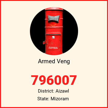 Armed Veng pin code, district Aizawl in Mizoram