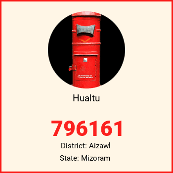 Hualtu pin code, district Aizawl in Mizoram