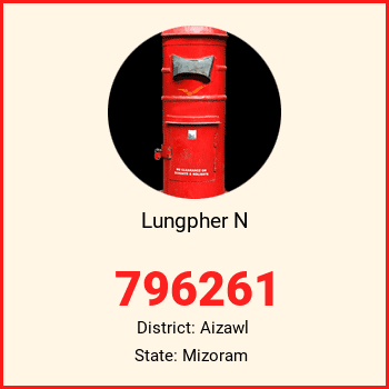 Lungpher N pin code, district Aizawl in Mizoram
