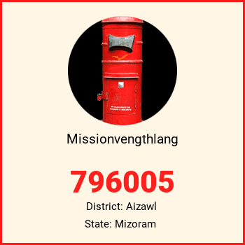 Missionvengthlang pin code, district Aizawl in Mizoram