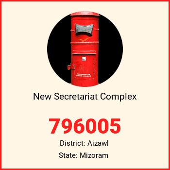 New Secretariat Complex pin code, district Aizawl in Mizoram