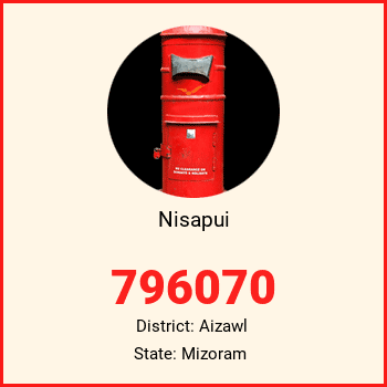 Nisapui pin code, district Aizawl in Mizoram