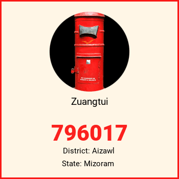 Zuangtui pin code, district Aizawl in Mizoram