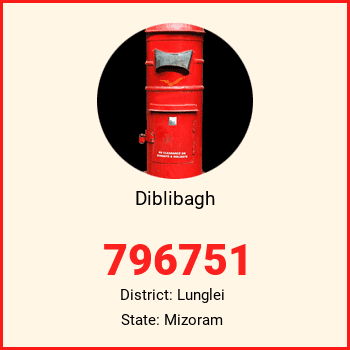 Diblibagh pin code, district Lunglei in Mizoram