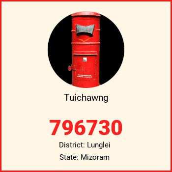 Tuichawng pin code, district Lunglei in Mizoram