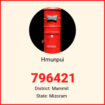 Hmunpui pin code, district Mammit in Mizoram