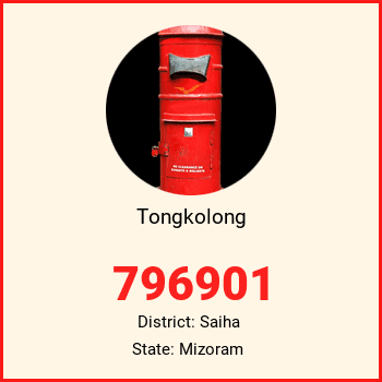 Tongkolong pin code, district Saiha in Mizoram