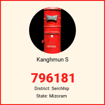 Kanghmun S pin code, district Serchhip in Mizoram