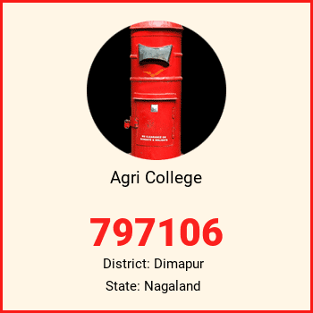 Agri College pin code, district Dimapur in Nagaland