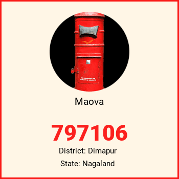 Maova pin code, district Dimapur in Nagaland