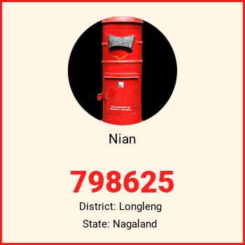 Nian pin code, district Longleng in Nagaland