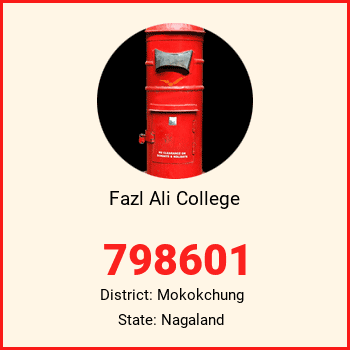 Fazl Ali College pin code, district Mokokchung in Nagaland