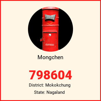Mongchen pin code, district Mokokchung in Nagaland